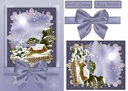 Christmas Quick Card with Snow Scene
