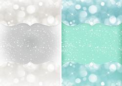 Two Holiday Lights Christmas Backgrounds