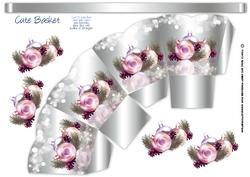 Silver Effect Christmas Gift / Sweet Basket