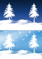Two Winter Holiday Backgrounds