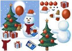 Snowman Quick Step by Step Card
