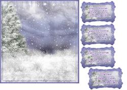Winter Horse Equine Holiday Background