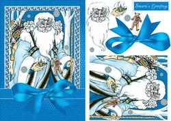 Victorian Santa Step It Up Quick Christmas Card