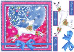 Fantasy Reindeer Christmas Quick Card