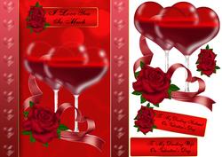 Valentine's Day Step by Step with Heart Wine Glasses