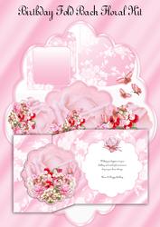 No Hole Fold Back Floral Card Kit