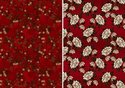 Two Floral Backing Papers