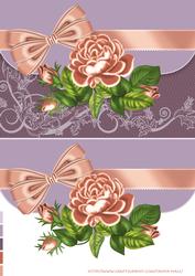 Scalloped Edge Antique Rose Any Occasion Card