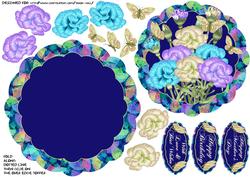 Floral and Butterfly Mixed Color Wobble Card