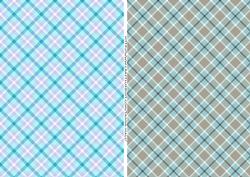 Two Blue Plaid / Tartan Backgrounds