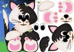 Over the Edge Cat Birthday Step by Step