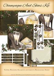 Birthday Anniversary or Other Shoe and Champagne Kit