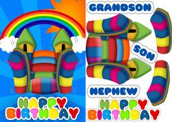 Bouncy Castle Quick Birthday Card