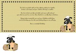 Insert for the Sheep Knitting Card