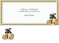 Insert No3 for Knitting Sheep Card