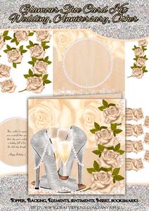Wedding Anniversary or Other Glamour Shoe Card Kit