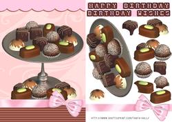 Chocolate Truffle Birthday Step by Step