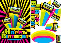 80s Retro Birthday Greeting Card