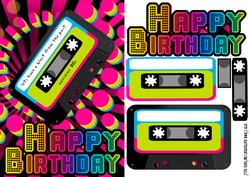 Retro 80's Birthday Greeting Quick Card