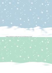 Two Pastel Hued Christmas Snow Backgrounds