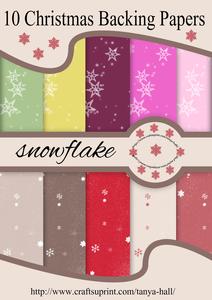 10 Christmas Snowflake Backgrounds