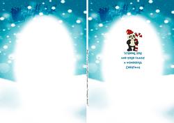 Christmas Insert to Match the Panda Card or Any
