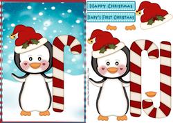 Christmas Penguin Step by Step Quick Card