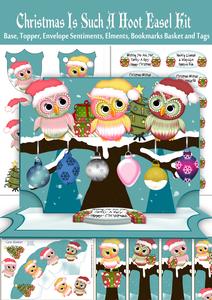 Christmas Easel Card, Such a Hoot