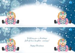 Christmas Snowman Large Dl Insert