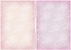 Two Floral Background Sheets Pink and Cream