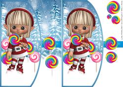 Lollipop Elf Christmas Envelope Quick Card
