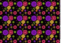 Funky Flowers Background Sheet