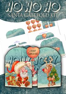 Ho Ho Ho Santa Christmas Gate Fold Kit