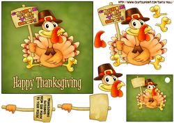 Fun Turkey Thanksgiving Card