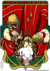 Retro Santa Money Wallet / Voucher Envelope