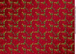 Holly Red Christmas Background
