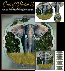 Out of Africa 2 Elephant Birthday Mini Kit