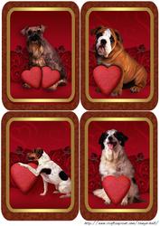 4 Puppy Love Valentine's Day Toppers