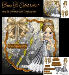 Time to Celebrate Birthday / New Year Mini Card Kit