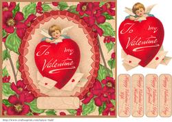 Retro Valentine's Day Quick Card