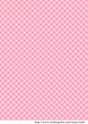 Tartan Plaid Pink Squares Background