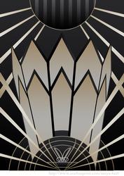 Art Deco Style Background