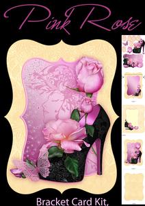 Floral Female Greeting Card, Bracket Shape Kit