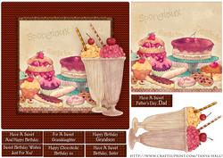 Chocolate Sweet Birthday, Quick Card