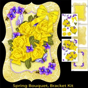 Spring Bouquet Floral Bracket Card Kit