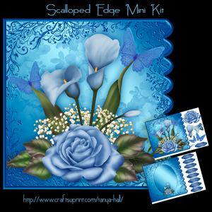 Blue Blend Floral Mini Kit