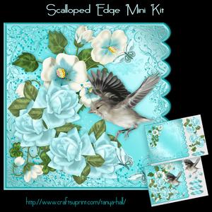 Dreamy Blue Scalloped Mini Kit
