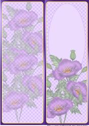 Purple Poppy Insert Large Dl Card