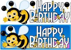 Bee Birthday Fun Large Dl Quick Card