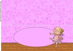 Cute Ballet Dancer Insert to Match the Ballet Card